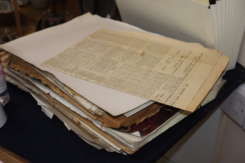 A collection of 19th century and later newspapers and magazines